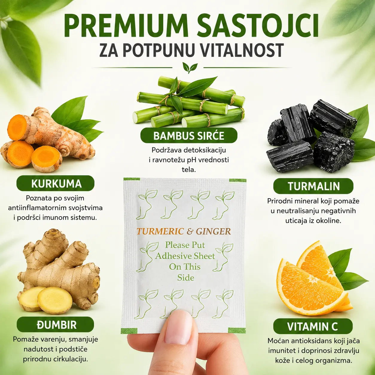 Flasteri za prirodnu detoksikaciju tela (10 kom) 1+1 GRATIS