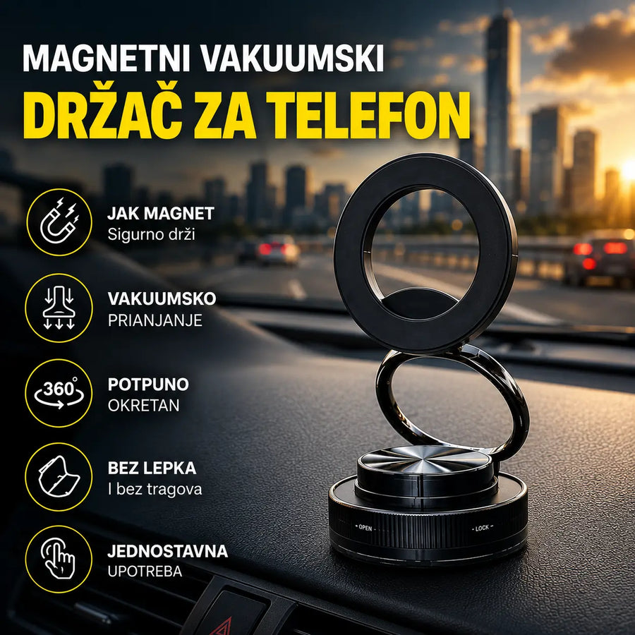 Magnetni vakuumski držač za telefon