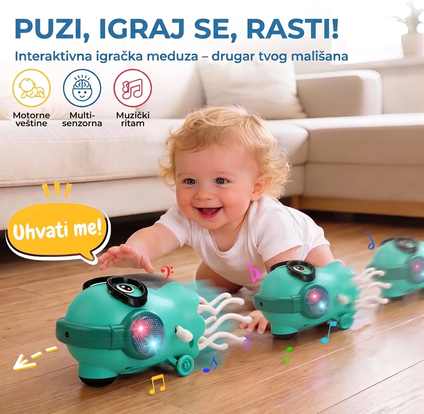 Meduza – Muzička igračka sa svetlosnim efektima 🐙✨