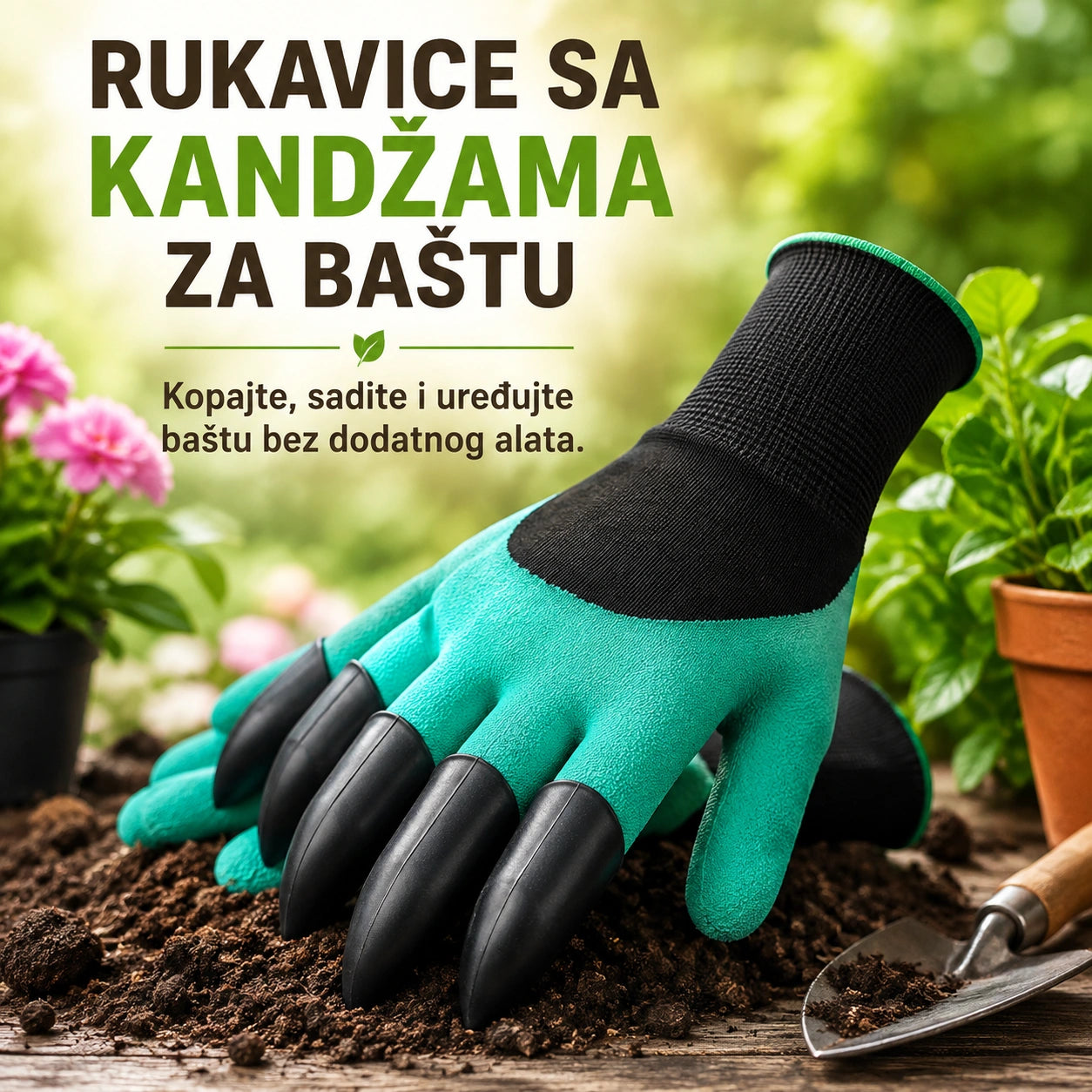Rukavice sa Kandžama za Baštu
