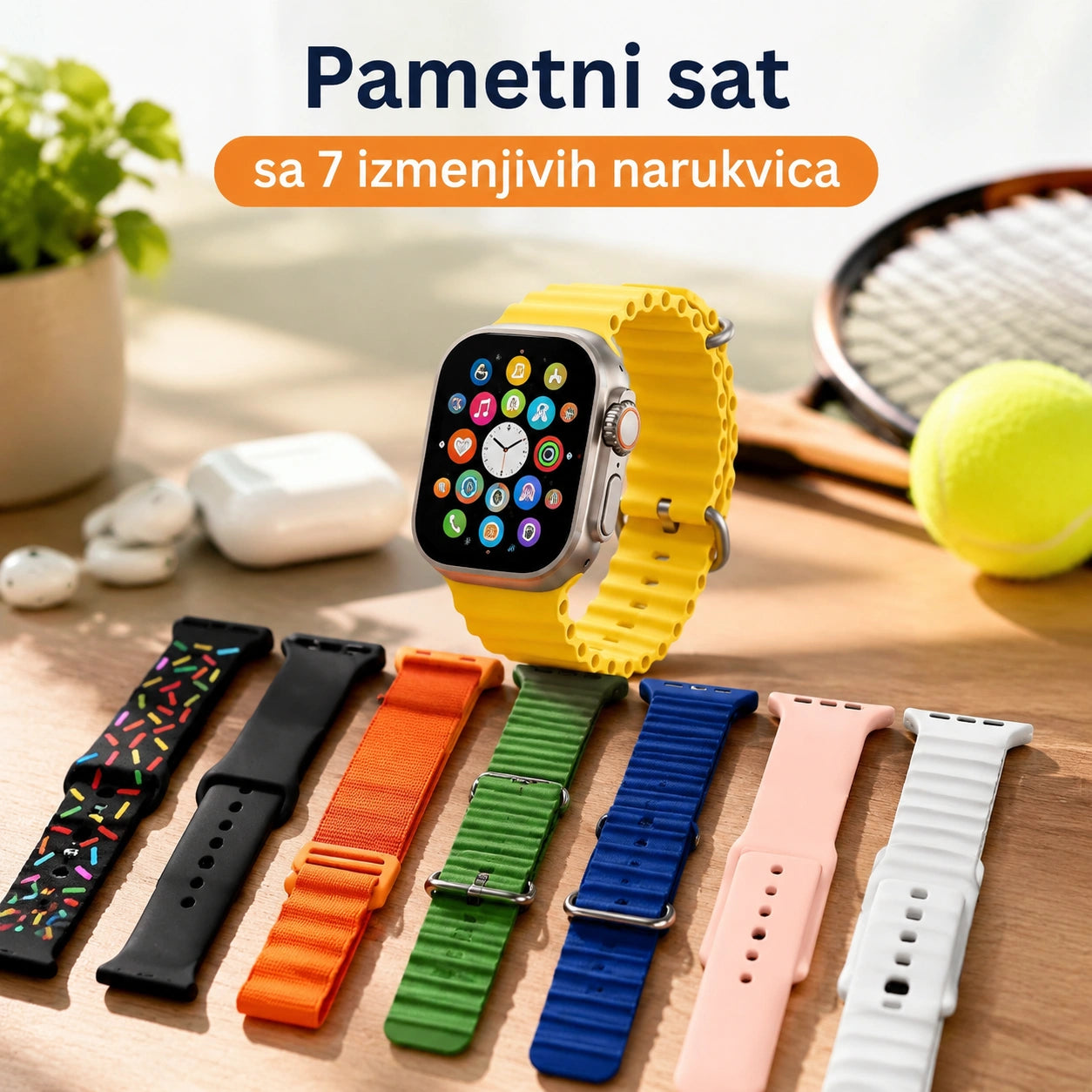 Pametni sat + 7 izmenjivih narukvica