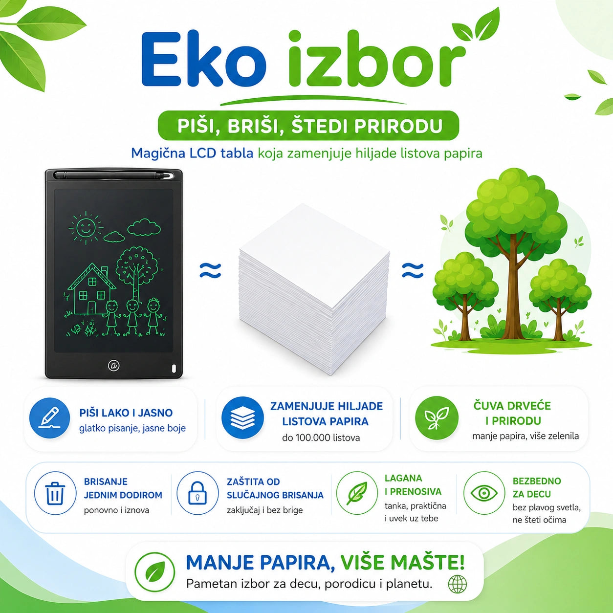 Magična LCD tabla za crtanje