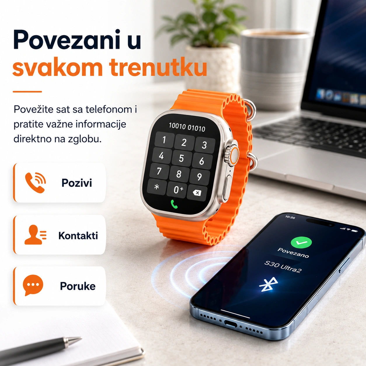Pametni sat + 7 izmenjivih narukvica
